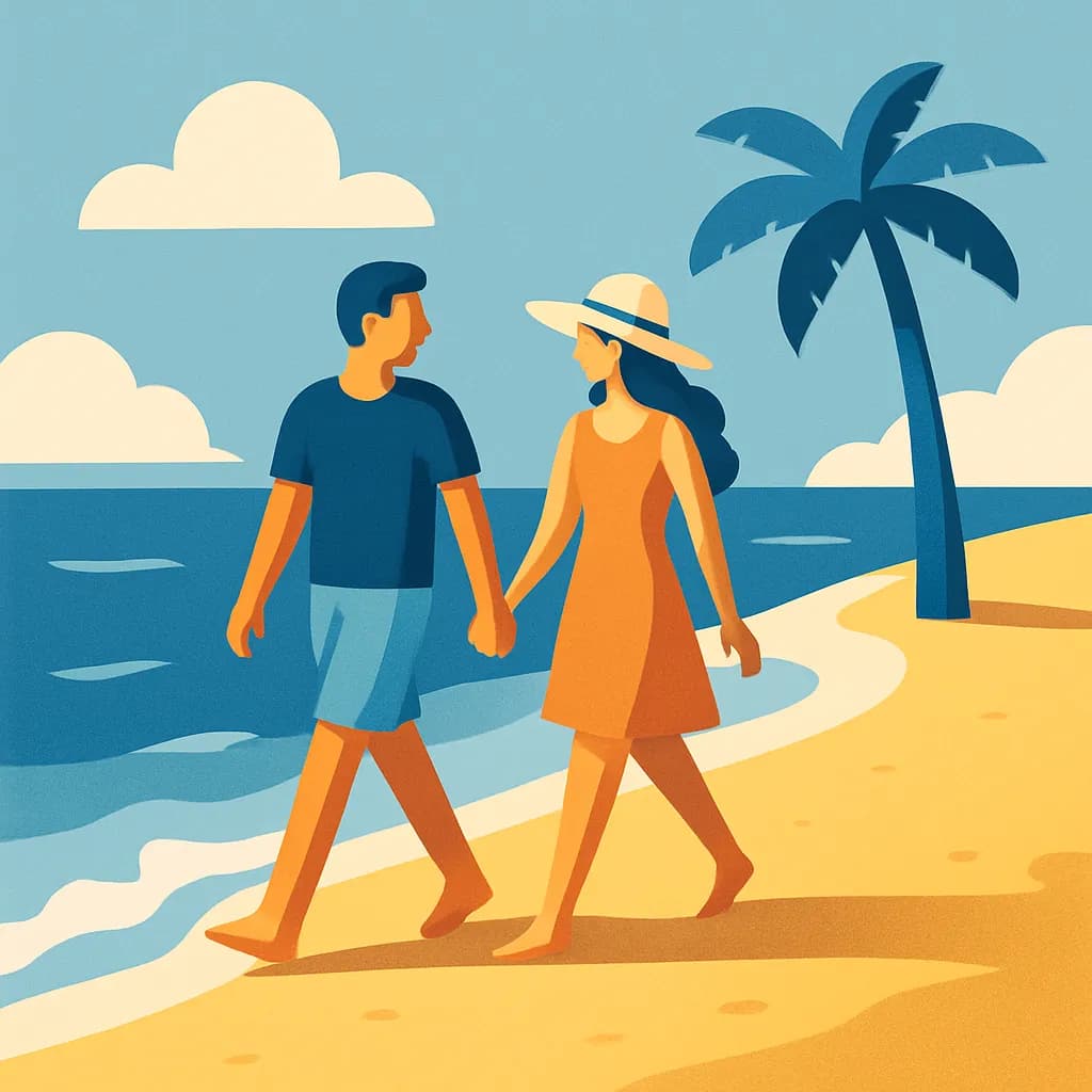 Illustration for la platja