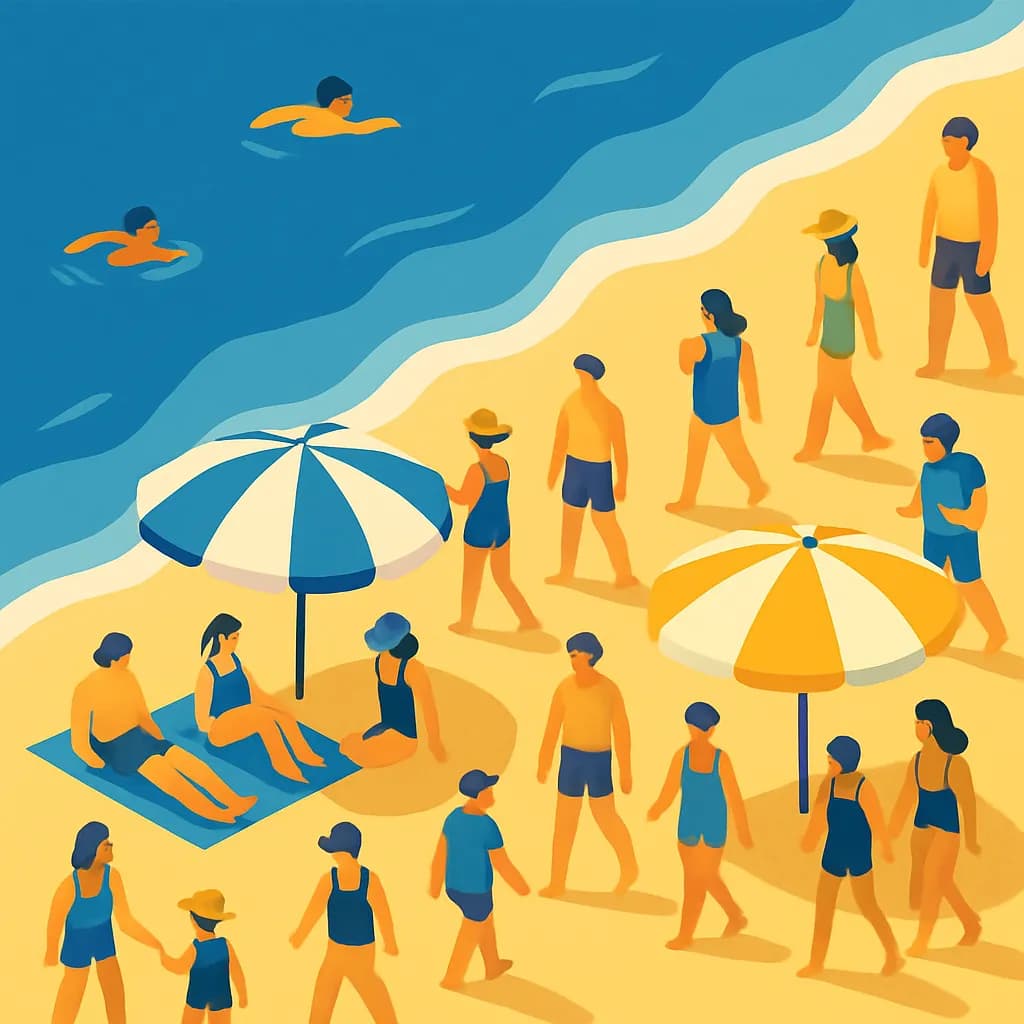 Illustration for la playa