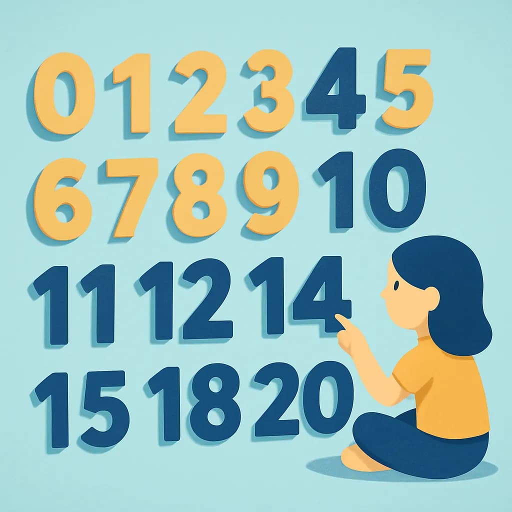 Numbers 0 to 20 cover